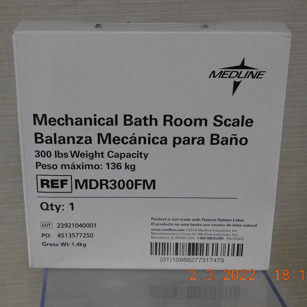 Mechanical Bathroom Scale 300 lbs. Weight Capacity Model MDR300FM